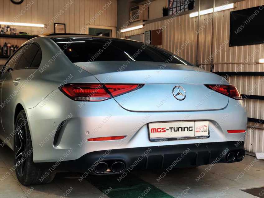 Mercedes CLS Диффузор с насадками 53 AMG