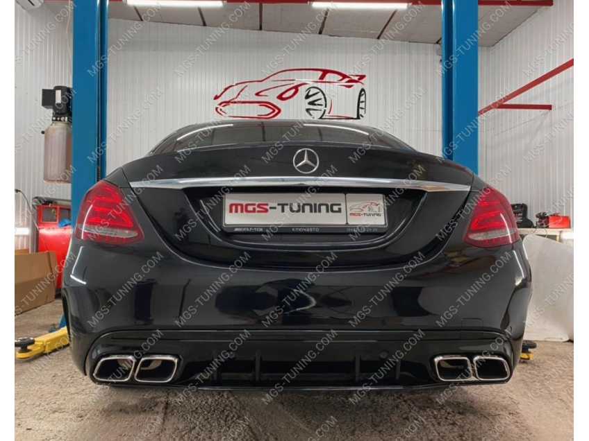 Диффузор + Решетка W205 C63 AMG
