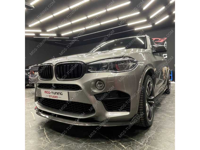 Комплект тюнинга в стиле Hamman Карбон + Жабры на крылья  X5M карбон