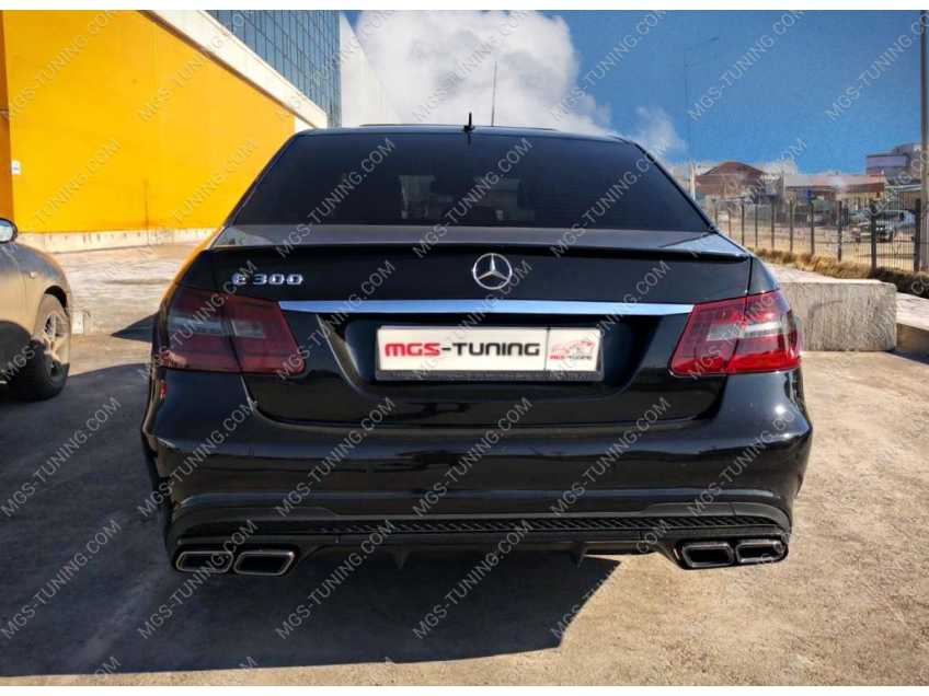 Диффузор с насадками, решетка радиатора, спойлер Mercedes e212