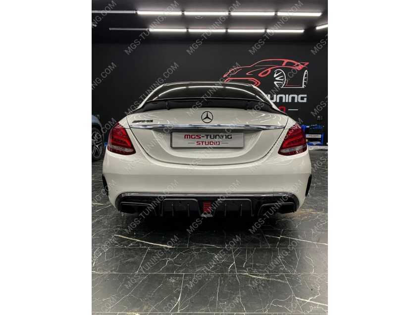 Диффузор + Спойлер PSM на Mercedes C-Class W205