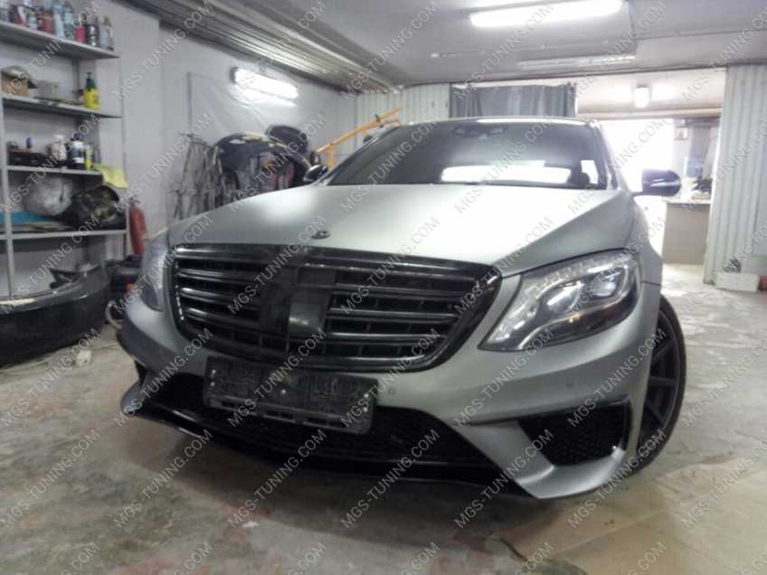 Передний бампер Mercedes S-class w222 в стиле S63