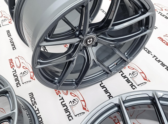 Комплект кованых дисков HRE P101CS R20 5x112 J9.5 et26/J10.5 et26 графит / Комплект кованых дисков ХРЕ П101ЦС Р20 5Х112 Ж9.5 ЕТ26/Ж10.5 ЕТ26 графит