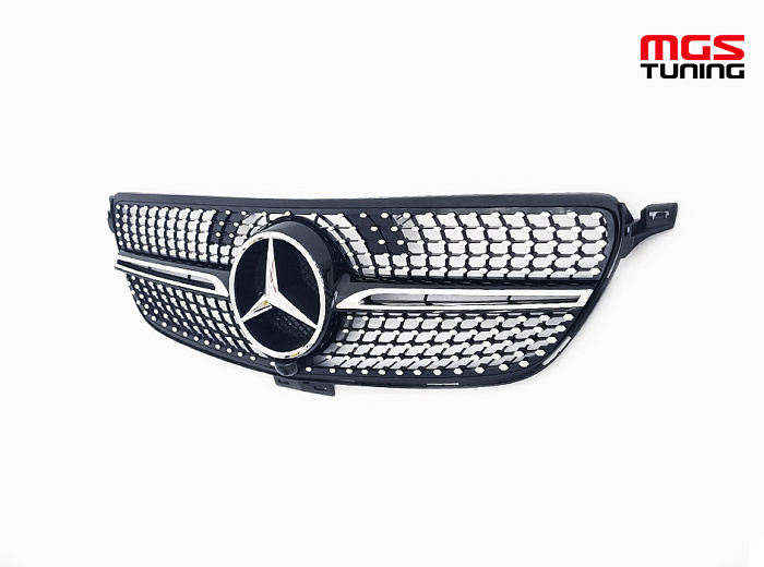 Решетка в стиле Diamond Black для Mercedes GLE-coupe C292 (2015-2019) / Решетка в стиле Даймонд Черный для Мерседес ГЛЕ-купе Ц292 (2015-2019)