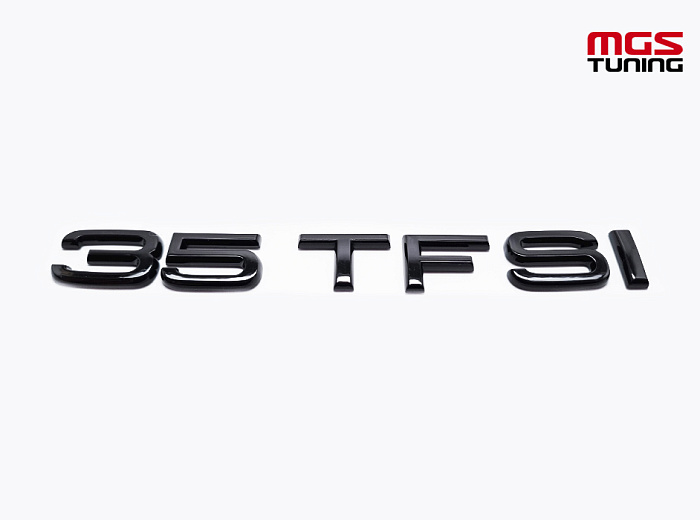 Шильдик 35 TFSI черный глянец / Шильдик 35 ТФСИ черный глянец