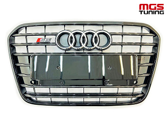 Решётка на Audi A6 11-14 в стиле S6 style #4 / Решётка на Ауди А6 11-14 в стиле С6 стиль #4 Решётка на Audi A6 11-14 в стиле S6 style #4 / Решётка на Ауди А6 11-14 в стиле С6 стиль #4