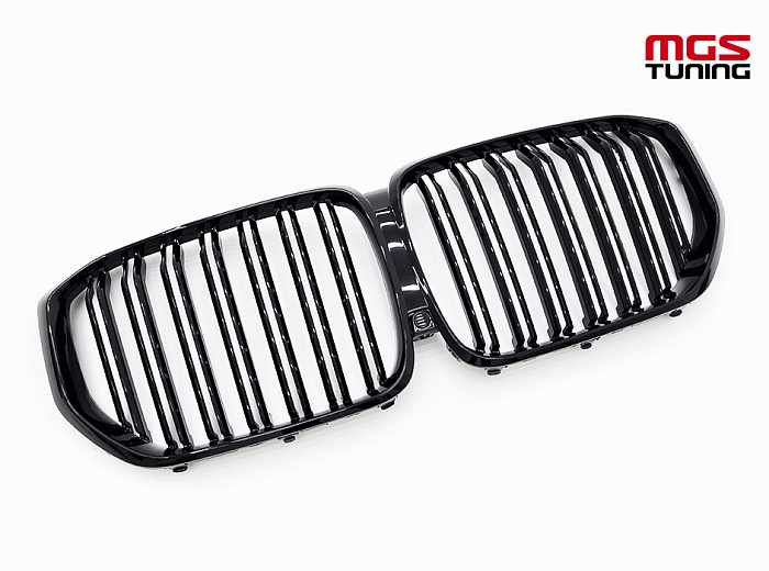 Решётка в стиле BMW X5 M G05 черный глянец / Решётка в стиле БМВ Х5 М Г05 черный глянец
