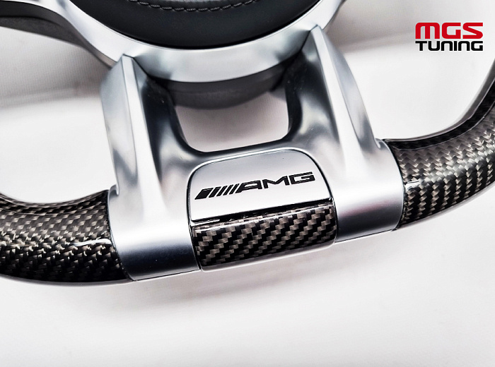 Руль Mercedes 63 AMG карбон с активным круиз контролем + подушка / Руль Мерседес 63 АМГ карбон с активным круиз контролем + подушка