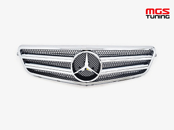 Решётка Mercedes C-class w204 2 полосы полностью хром / Решётка Мерседес Ц-класс В204 2 полосы полностью хром Решётка Mercedes C-class w204 2 полосы полностью хром / Решётка Мерседес Ц-класс В204 2 полосы полностью хром