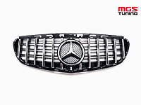 Решетка GT Style для Mercedes E-class W212 рест. (2013-2016) / Решетка ГТ Стайл для Мерседес Е-класс В212 рест. (2013-2016)