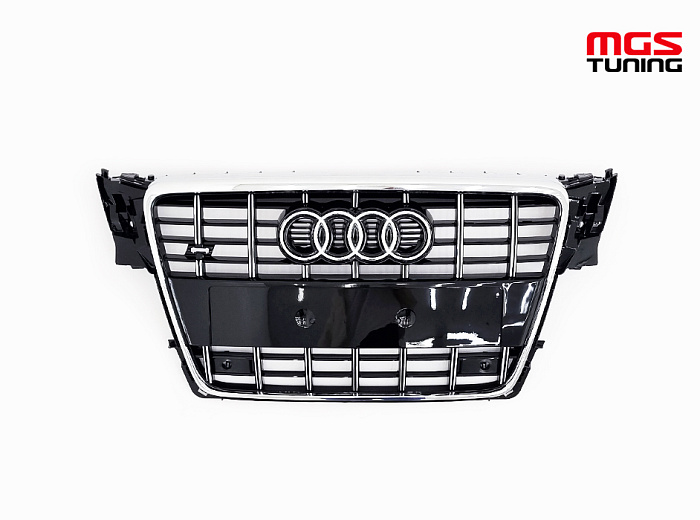 Решётка на Audi A4 07-12 в стиле S4 style #1 / Решётка на Ауди А4 07-12 в стиле С4 стиль #1