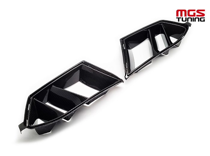 Вставки воздухозаборника переднего бампера DS сухой карбон для BMW M3/M4 G80 G82/G83 (2020-2023) / Вставки воздухозаборника переднего бампера ДС сухой карбон для БМВ М3/М4 Г80 Г82/Г83 (2020-2023)