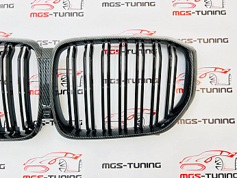 Решётка в стиле BMW X5 M G05 под карбон 3