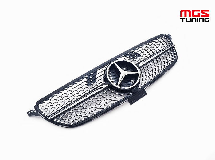 Решетка в стиле Diamond Black для Mercedes GLE-coupe C292 (2015-2019) / Решетка в стиле Даймонд Черный для Мерседес ГЛЕ-купе Ц292 (2015-2019)