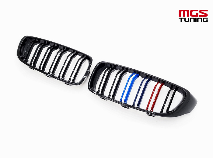 Решётка в стиле BMW M4 f32 с триколором М / Решётка в стиле БМВ М4 Ф32 с триколором М
