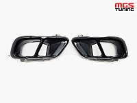 Черные двойные насадки глушителя для BMW X5/Х6/Х07 G05/G06/G07 / Черные двойные насадки глушителя для БМВ Х5/Х6/Х07 Г05/Г06/Г07