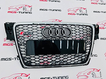 Решётка на Audi A4 07-12 в стиле RS4 style 
