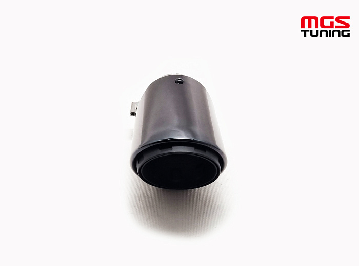 Насадка на выхлоп одинарная jet black 102мм / Насадка на выхлоп одинарная ДЖЕТ чёрный 102мм