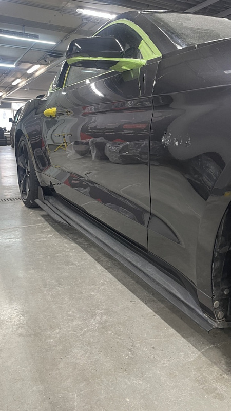 Накладки на пороги Ford Mustang GT 500