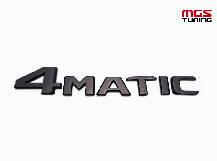 Шильдик 4matic черный мат нового образца / Шильдик 4Матик черный мат нового образца