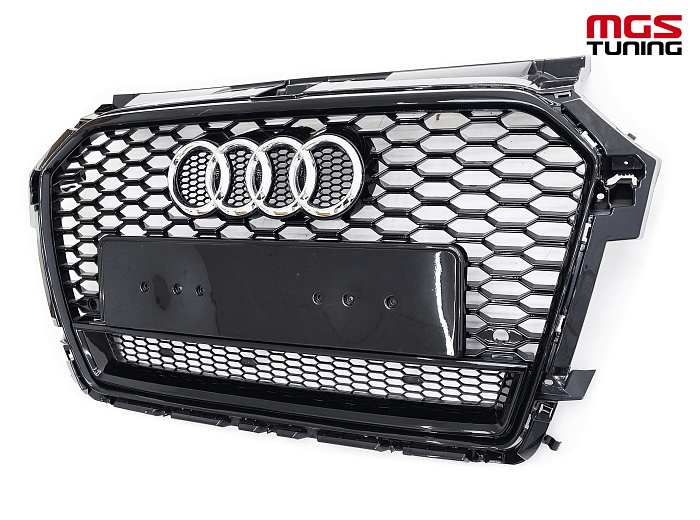 Решётка на Audi A1 14-18 в стиле RS1 style #2 / Решётка на Ауди А1 14-18 в стиле РС1 стиль #2