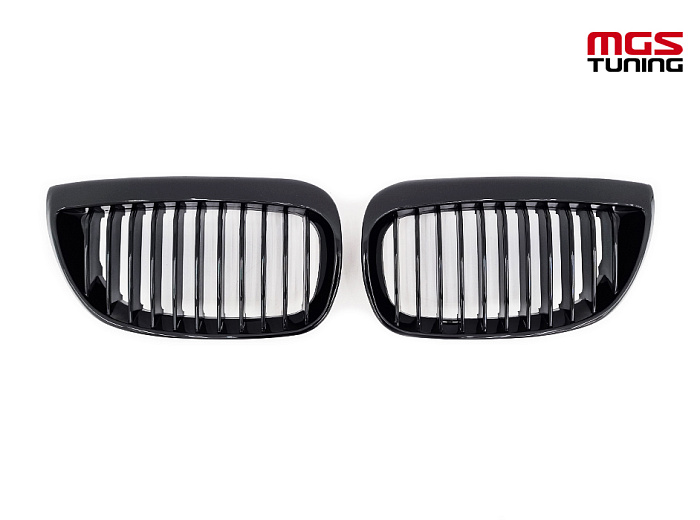 Решетка в стиле M-Performance BMW Е81/Е87 04-08 черный глянец / Решетка в стиле М-Перформанс БМВ Е81/Е87 04-08 черный глянец