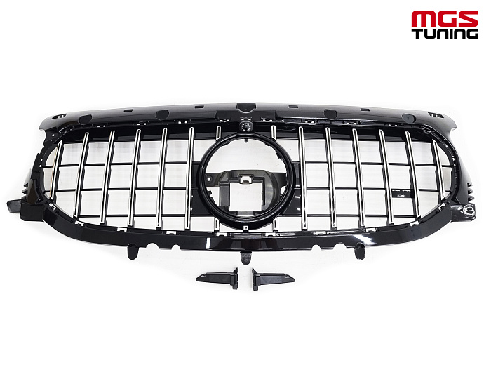 Решетка GT style для Mercedes GLA-class H247 не AMG пакет (2020-н.в.) / Решетка ГТ стайл для Мерседес ГЛА-класс Х247 не АМГ пакет (2020-н.в.)