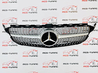 Решётка Mercedes C-class w205 Diamond Silver (без камеры)1
