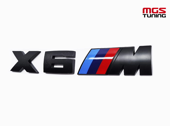 Шильдик на крышку багажника BMW "Х6 М" черный / Шильдик на крышку багажника БМВ "Х6 М" черный
