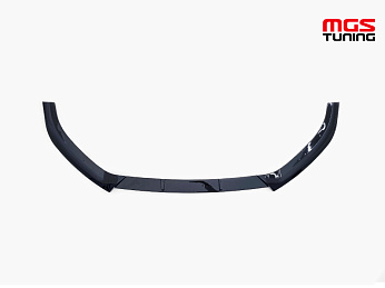 Губа переднего бампера Audi A3 16-20 стиль S3 черная для Hatchback S-line / Губа переднего бампера Ауди А3 16-20 стиль С3 черная для Хэтчбек С-лайн