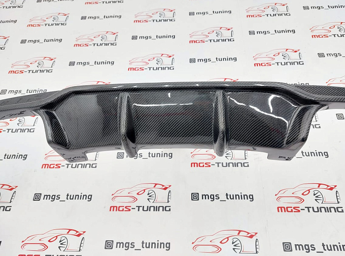Задний диффузор BMW X5M/Х6 M F85/F86 Hamann style карбон / Задний диффузор БМВ Х5М/Х6 М Ф85/Ф86 Хаманн стиль карбон