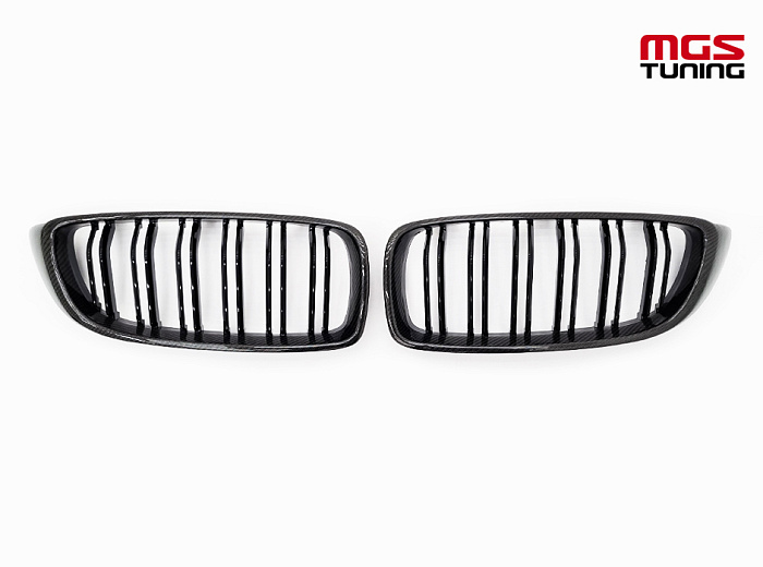 Решётка в стиле BMW M4 f32 карбон / Решётка в стиле БМВ М4 Ф32 карбон