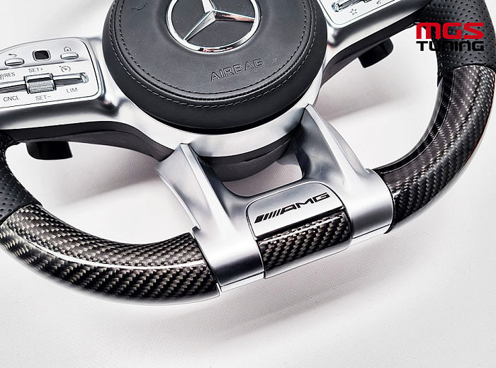 Руль Mercedes 63 AMG карбон + подушка / Руль Мерседес 63 АМГ карбон + подушка