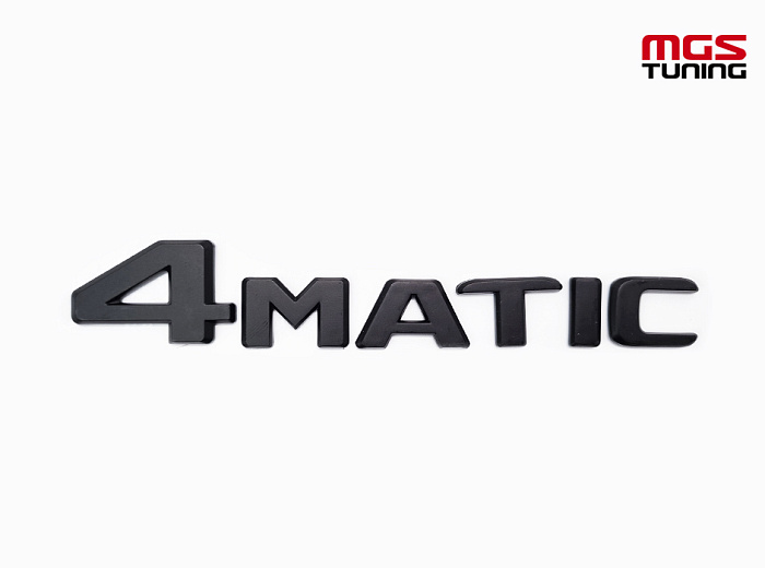 Шильдик 4matic черный мат нового образца / Шильдик 4Матик черный мат нового образца