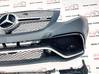 передний бампер в стиле Mercedes GLE 63 AMG на Mercedes Benz ГЛЕ -class класс купе C292 2015-2019 ГЛЕ63 ГЛЕ 63 АМГ на Мерседес Бенз мерс гле купэ 292 