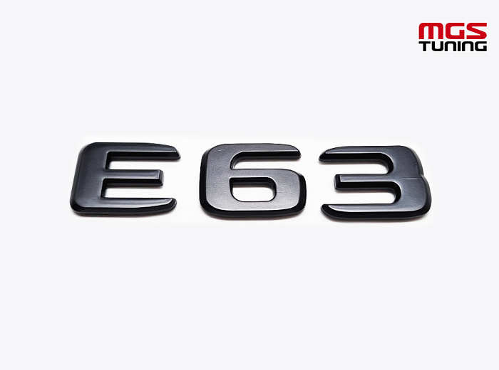 Шильдик Е63 черный