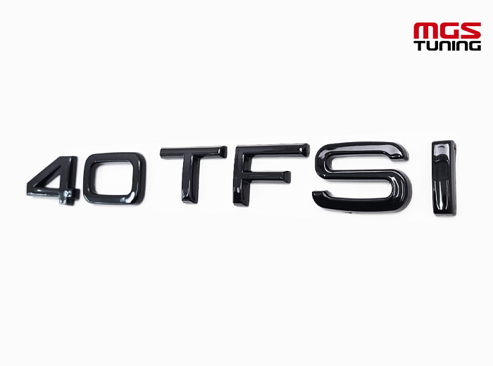 Шильдик 40 TFSI черный глянец / Шильдик 40 ТФСИ черный глянец