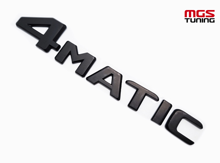 Шильдик 4matic черный мат нового образца / Шильдик 4Матик черный мат нового образца
