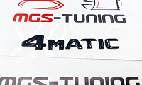 Шильдик 4matic черный глянец нового образца / Шильдик 4Матик черный глянец нового образца