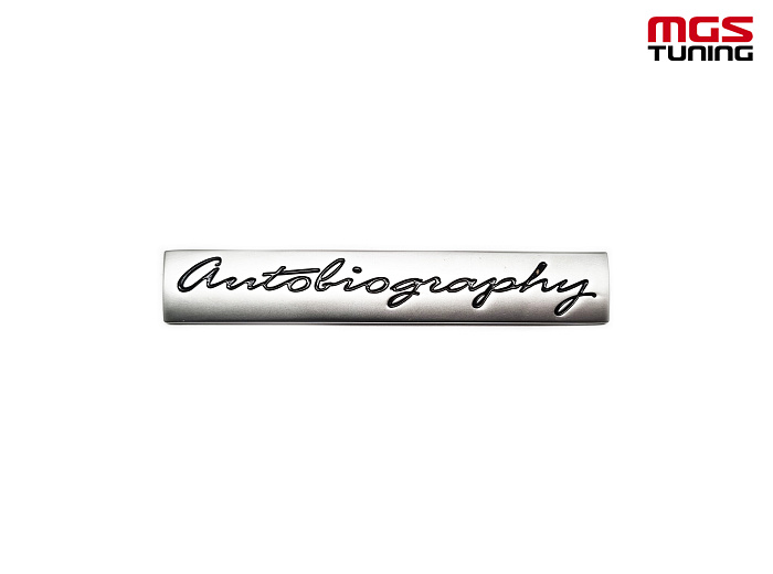 Шильдик Autobiography на крышку багажника / Шильдик Автобиография на крышку багажника