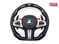 Руль BMW M стиль G серия карбон с дисплеем (для M авто F кузова) / Руль БМВ М стиль Г серия карбон с дисплеем (для М авто Ф кузова)