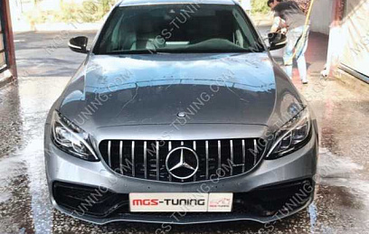 Бампер + решетка и диффузор C-Class