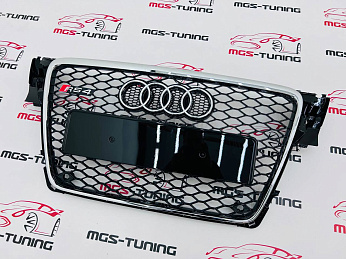 Решётка на Audi A4 07-12 в стиле RS4 style 