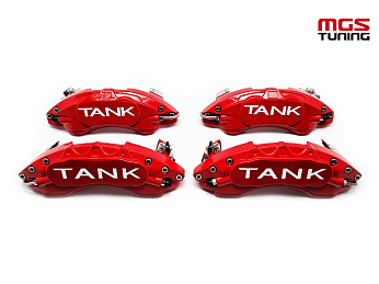 Накладки на суппорта Tank 300  2021 - н.в. красные алюминиевые / Накладки на суппорта Танк 300 2021 - н.в. красные алюминиевые