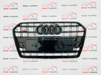 Решётка на Audi A6 14-18 в стиле S6 style #4 / Решётка на Ауди А6 14-18 в стиле С6 стиль #4