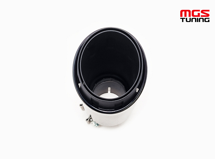 Насадка на выхлоп одинарная jet black 102мм / Насадка на выхлоп одинарная ДЖЕТ чёрный 102мм