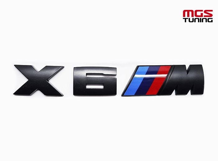 Шильдик на крышку багажника BMW "Х6 М" черный / Шильдик на крышку багажника БМВ "Х6 М" черный