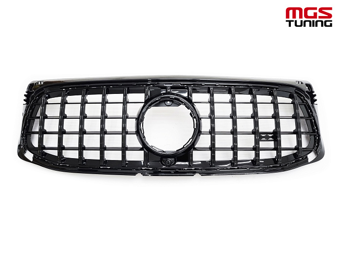 Решетка GT style black для Mercedes GLB-class X247 (2020-2023) / Решетка ГТ стайл черная для Мерседес ГЛБ-класс Х247 (2020-2023)