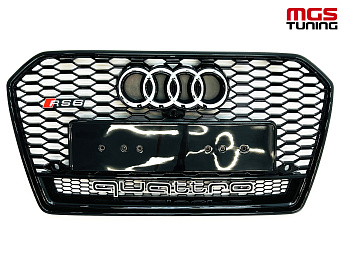 Решётка на Audi A6 14-18 в стиле RS6 style #3 / Решётка на Ауди А6 14-18 в стиле РС6 стиль #3 Решётка на Audi A6 14-18 в стиле RS6 style #3 / Решётка на Ауди А6 14-18 в стиле РС6 стиль #3