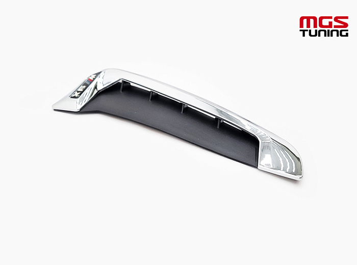 Жабры на крылья BMW f16 в стиле X6 M хром / Жабры на крылья БМВ Ф16 в стиле Х6 М хром